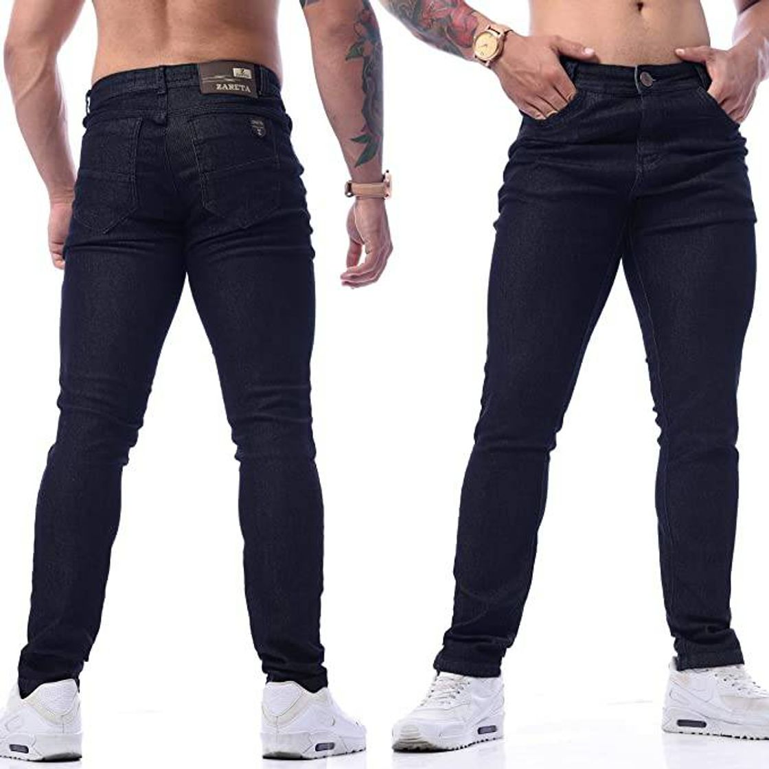 Productos Calças Jeans Slim Com Lycra Preto Originais