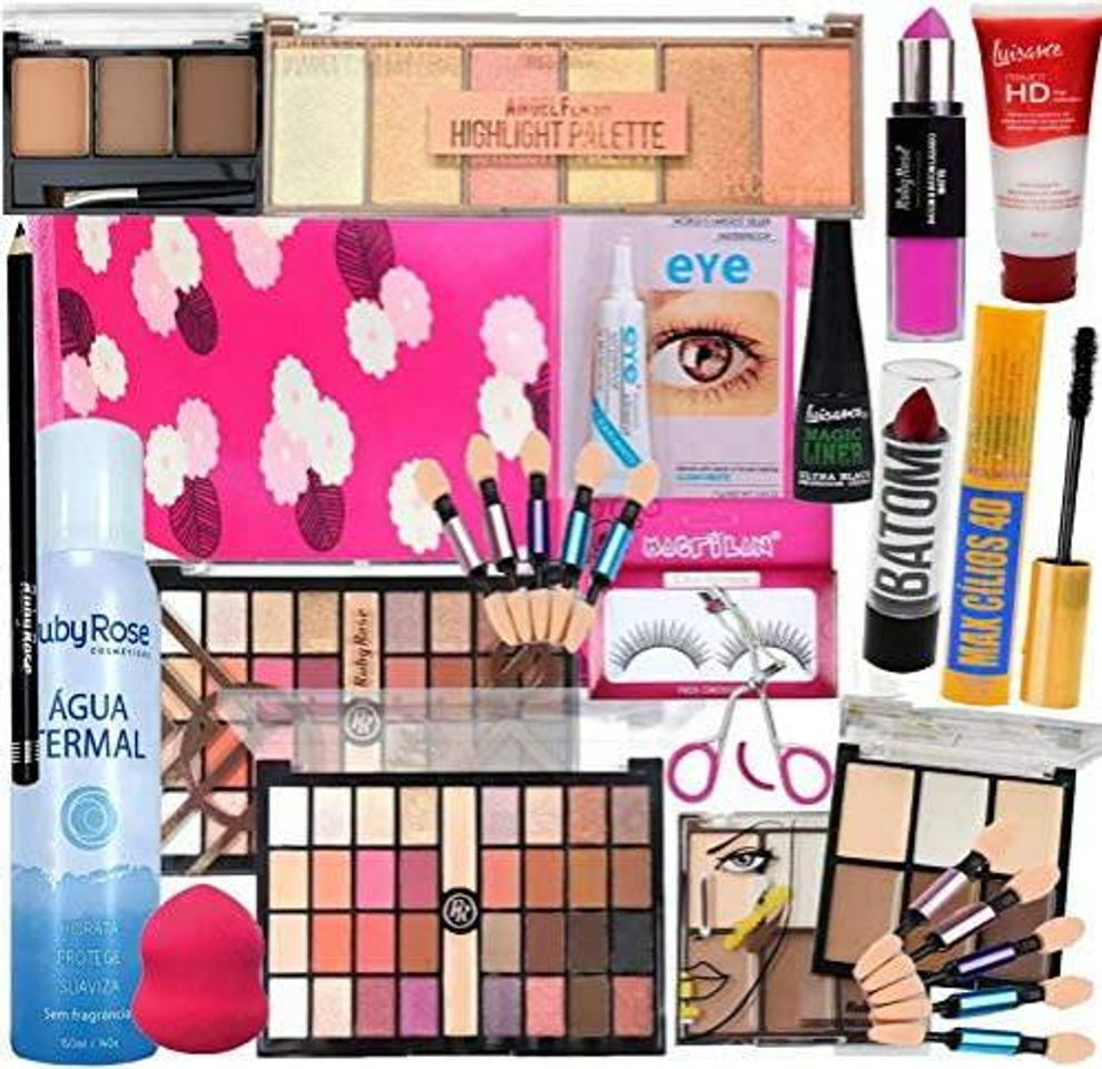 Fashion Kit Maquiagem Completo Profissional Ruby Rose Luisance Top