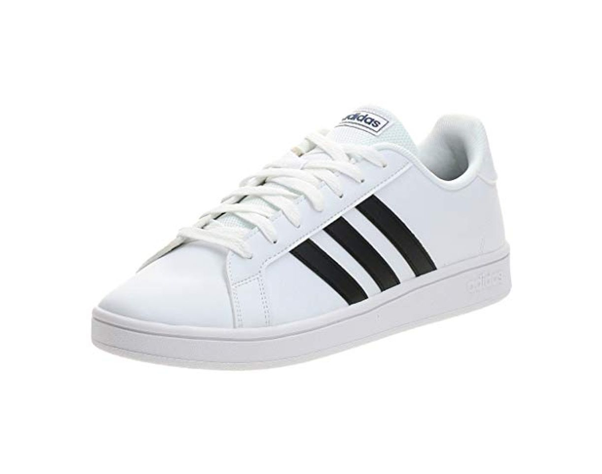 Moda adidas Grand Court Base, Zapatos de Tenis para Hombre, Ftwbla Negbás Azuosc,