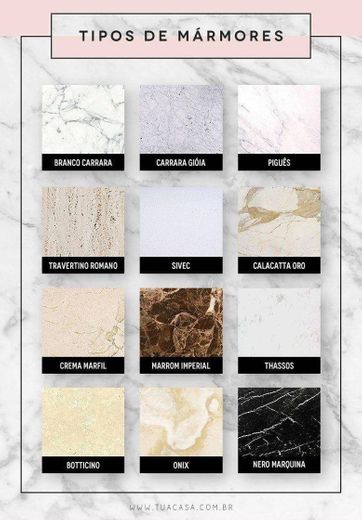 Tipos de mármore