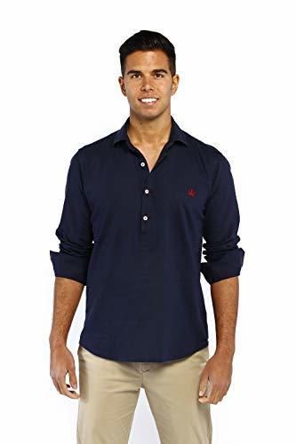 THE TIME OF BOCHA Camisa Hombre Polera Manga Larga KV1POL-102 Talla L