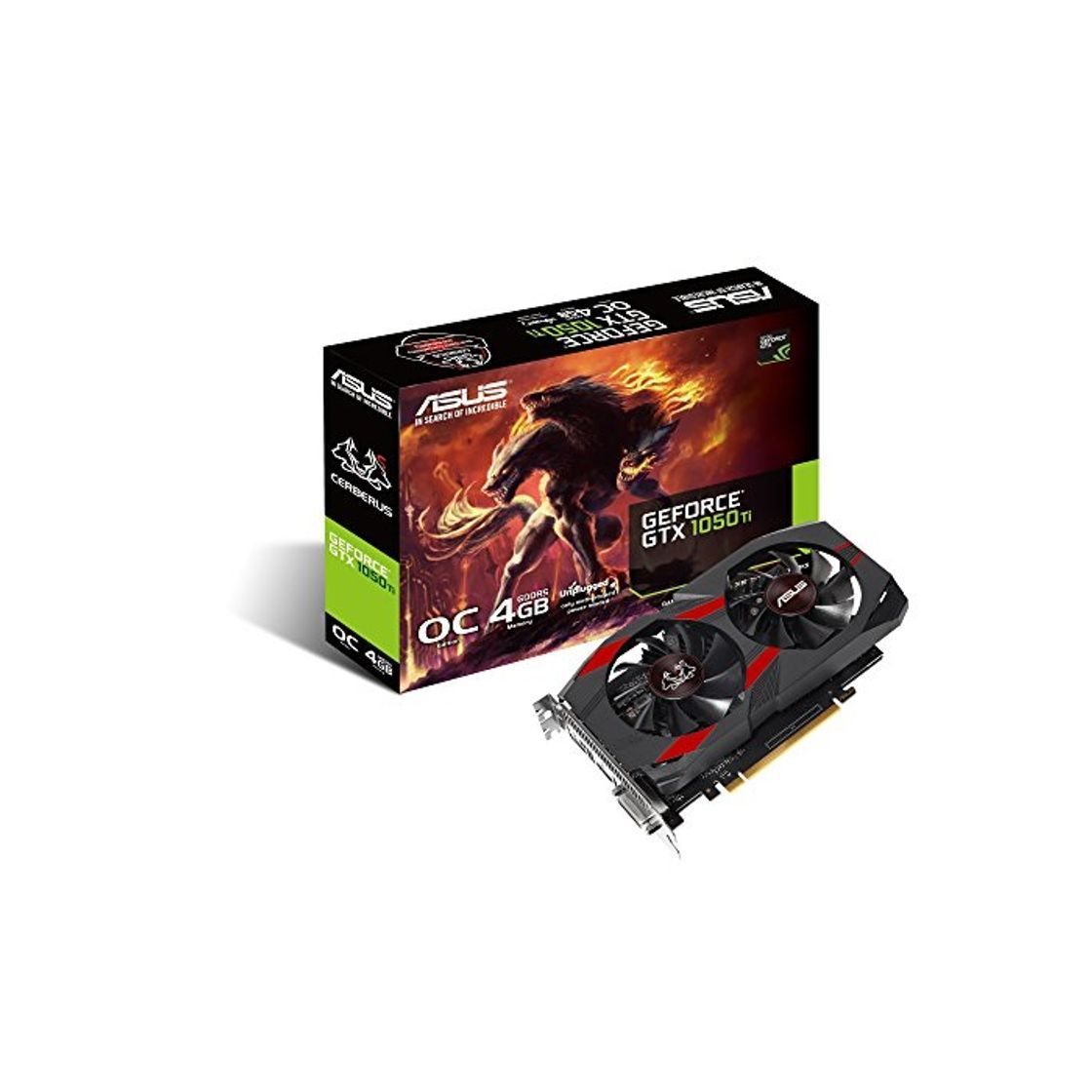 Social ASUS CERBERUS-GTX1050TI-O4G, Tarjeta Gráfica