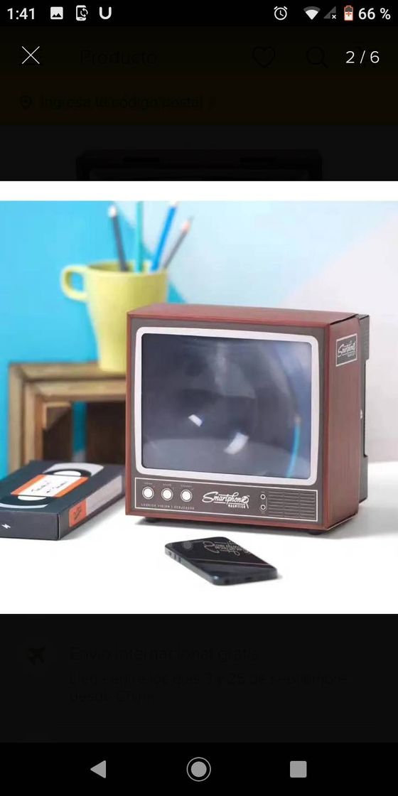 Social Tv Smart Teléfono Móvil Lupa Pantalla Amplificador De Víd