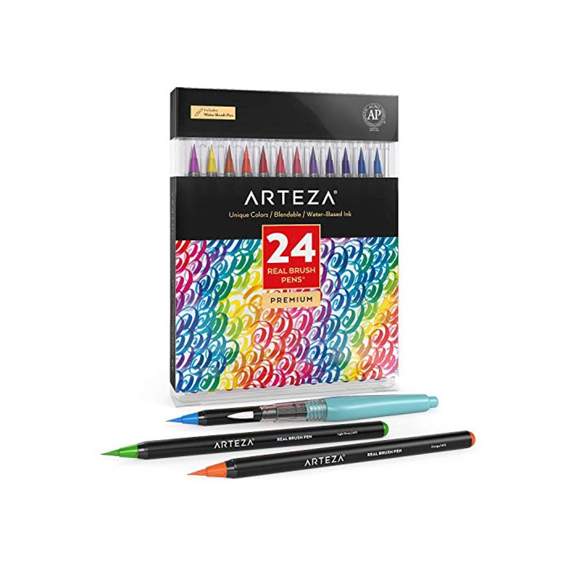 Social Arteza Caja de 24 rotuladores con punta de pincel