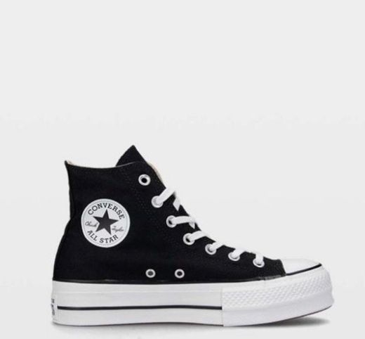 Converse Chuck Taylor CTAS Lift Hi, Zapatillas para Mujer, Negro