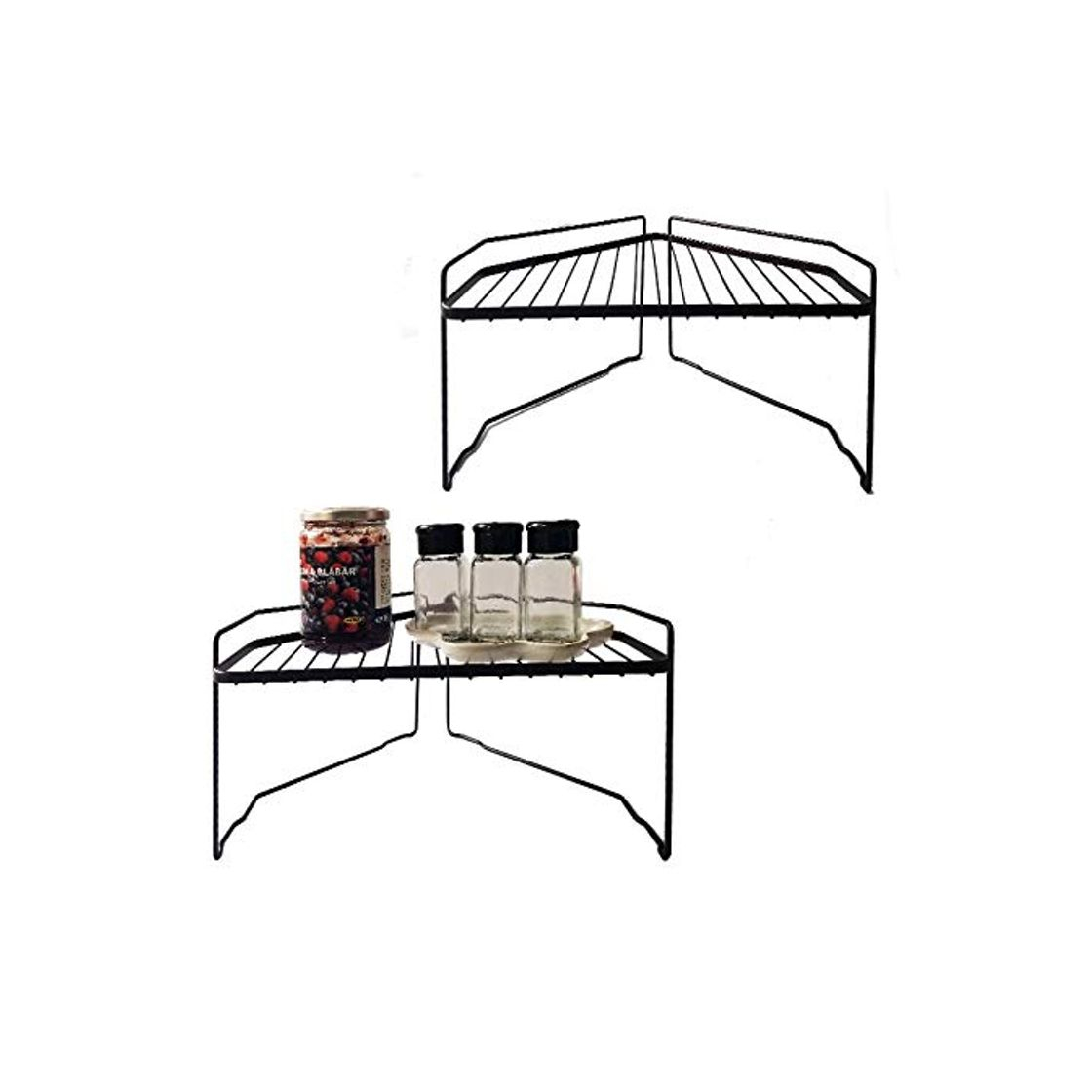 Social VIAVDesign Estante esquinero de cocina de 3 niveles