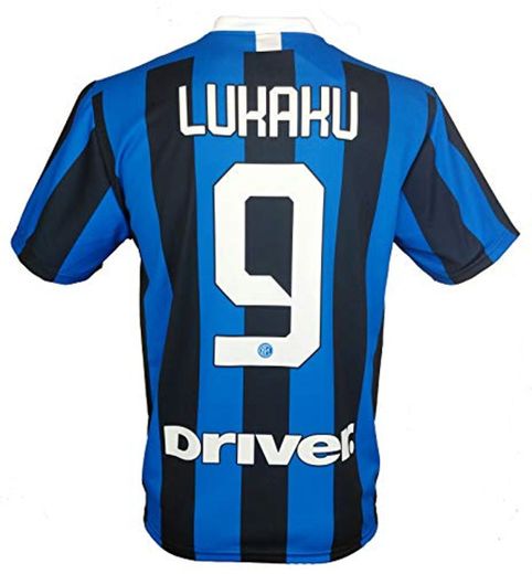 LC SPORT SRL Camiseta Inter ROMELU LUKAKU 9 Réplica Autorizada 2019-2020 Niño