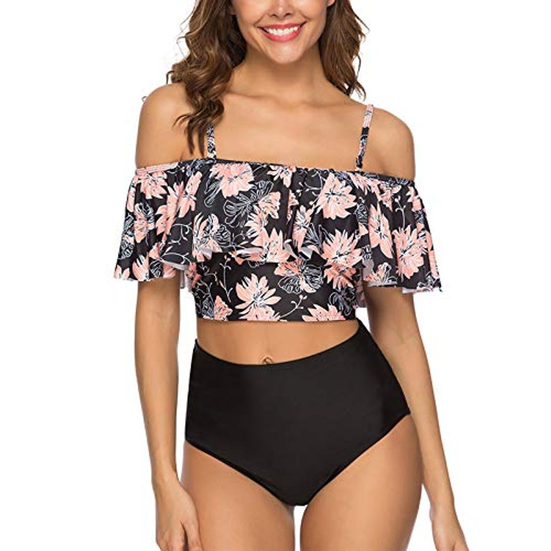 Social WHCREAT Para Mujer Bikini Set Correas de Espagueti Acolchado Tankini Traje de