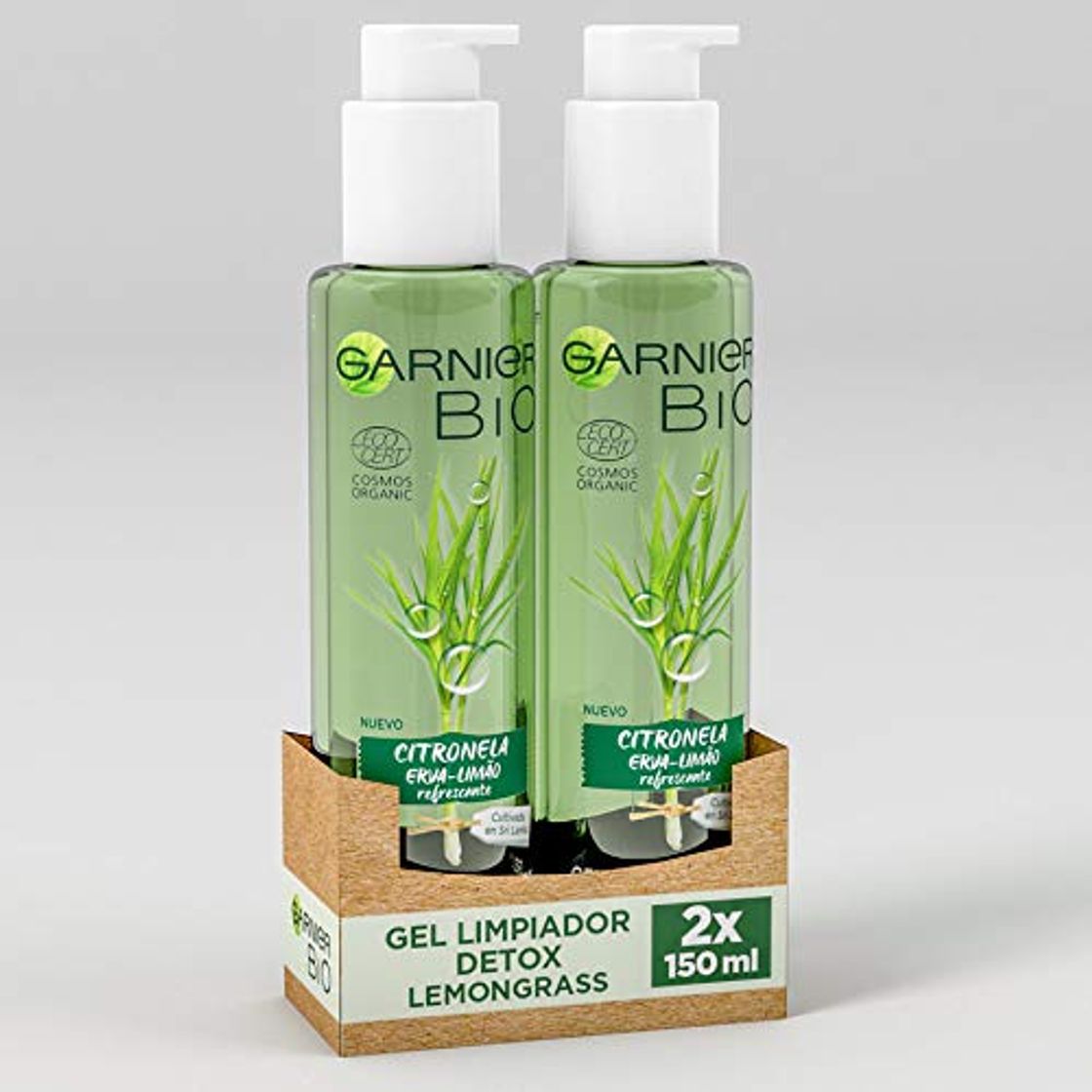 Social Garnier BIO Gel Limpiador Detox Lemongrass con Agua de Flor de Aciano