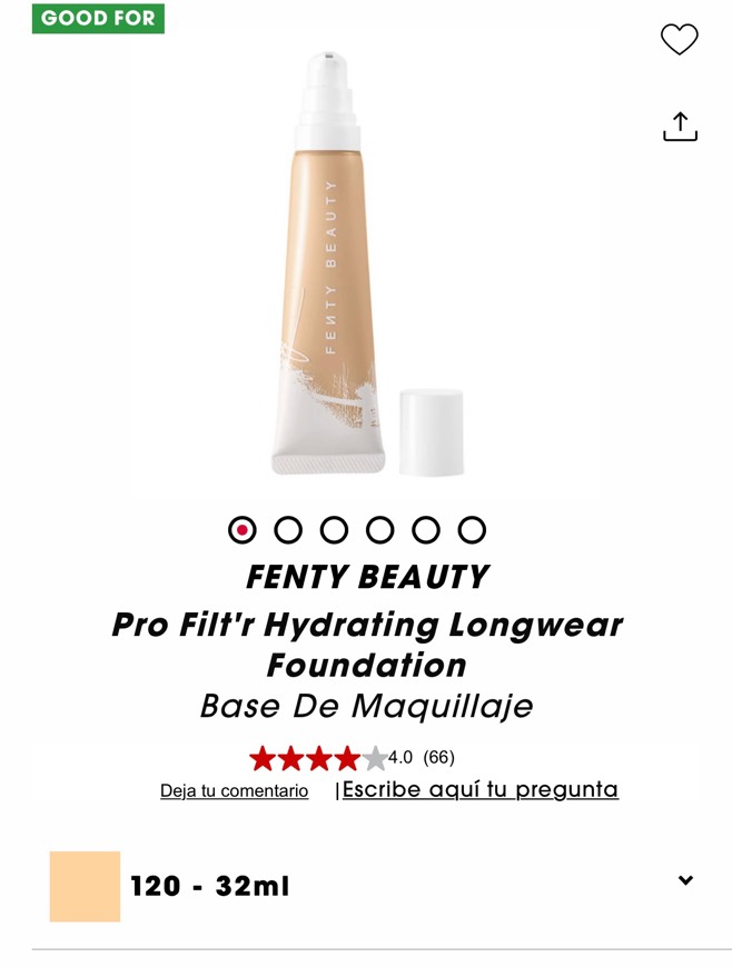 Product Base de maquillaje fenty beauty