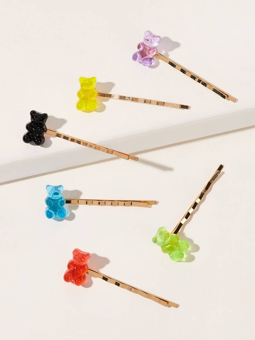 Producto 6pcs Bear Decor Hair Clip