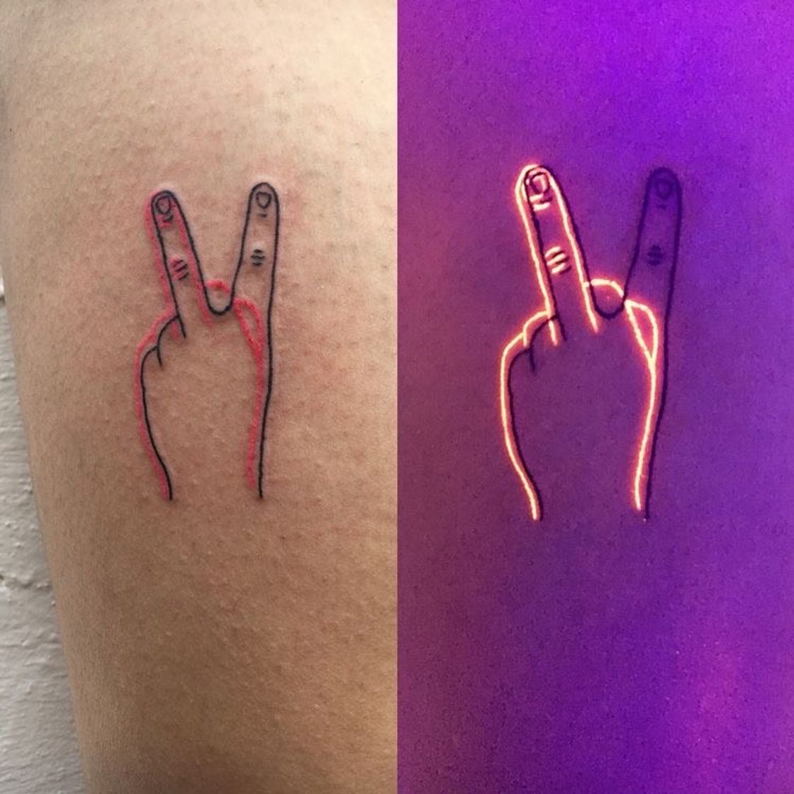 Fashion Tatuagem neon