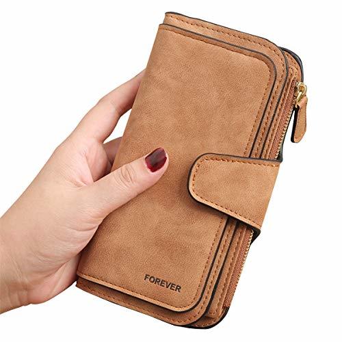 Product Gran Capacidad Cartera de Cuero de Mujer, Bloqueo RFID Monedero de Piel