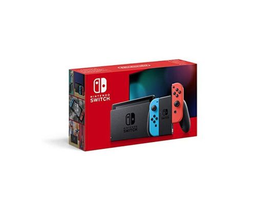 Nintendo Switch - Consola color Azul Neón/Rojo Neón