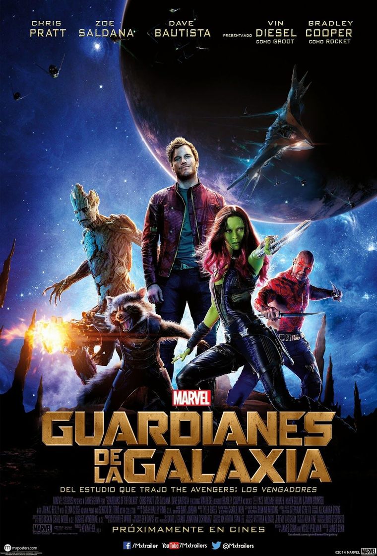 Película Guardianes de la galaxia