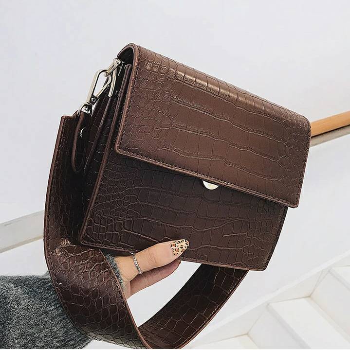 Aesthetic crocodile handbag
