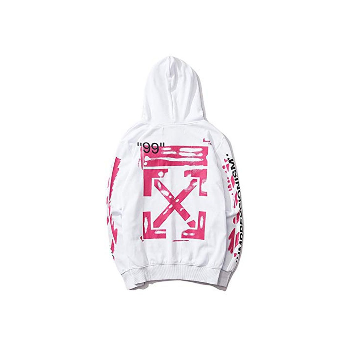 Fashion YX Hoodie Off con Capucha Delgada Flecha Doodle Europeo Y Americano De