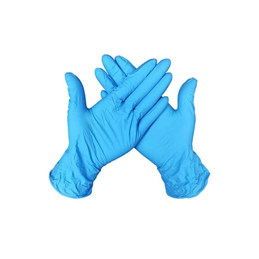 Guantes Desechable Nitrilo sin polvo, en Small, Medium, Large Caja 100 Unidades