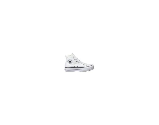 Converse Chuck Taylor CTAS Lift Hi, Zapatillas para Mujer, Blanco