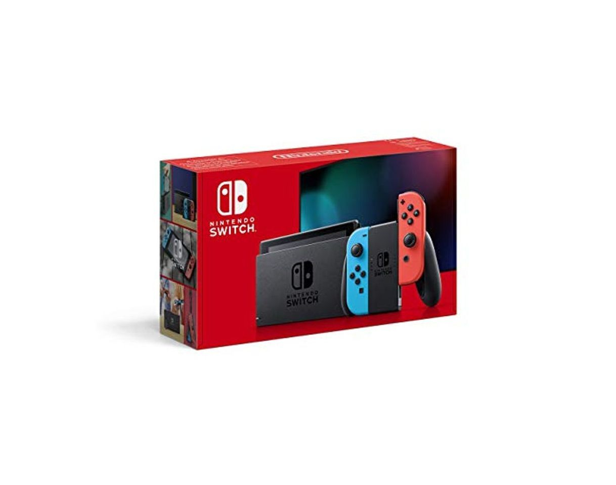 Social Nintendo Switch - Consola color Azul Neón/Rojo Neón