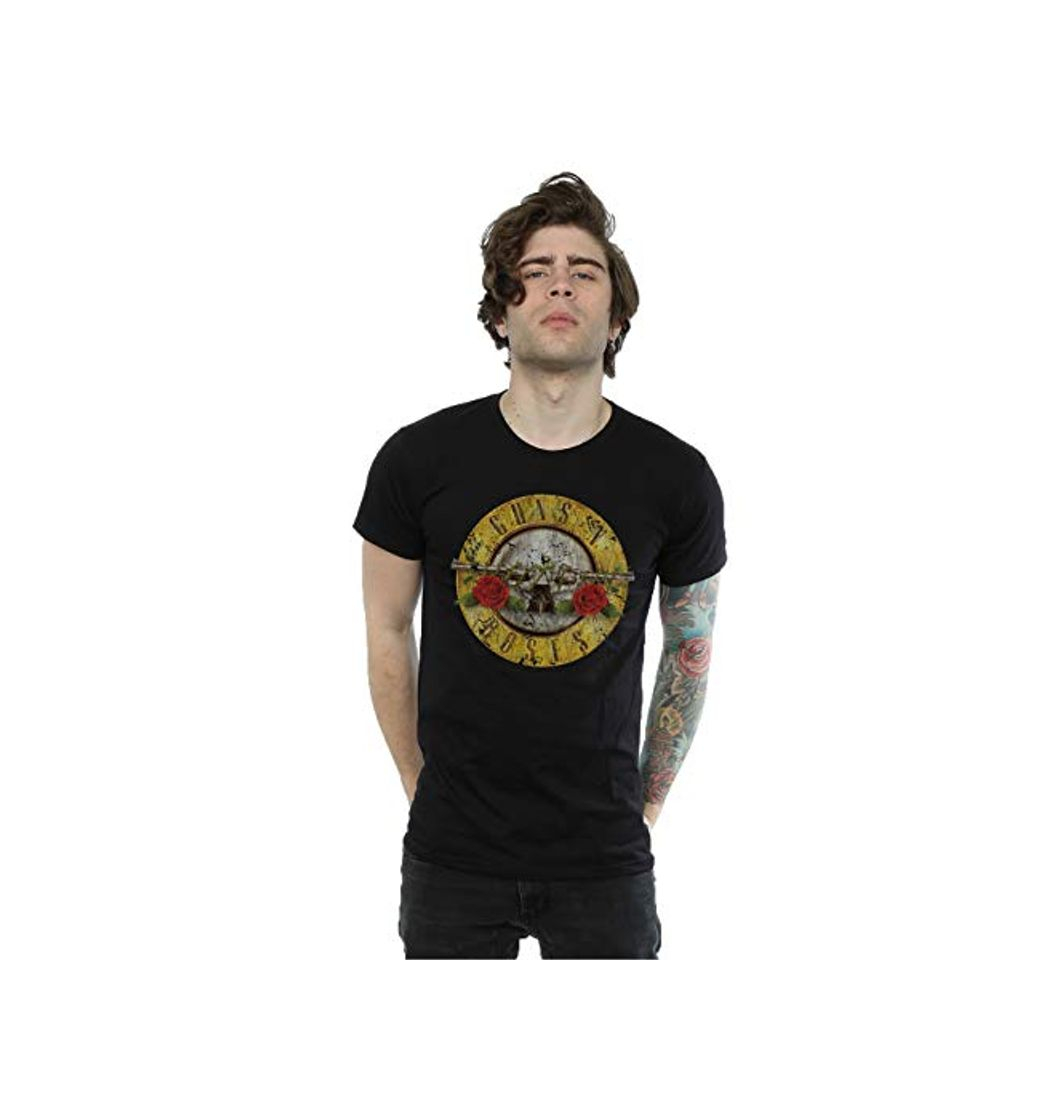 Social Guns N Roses hombre Vintage Bullet Logo Camiseta X