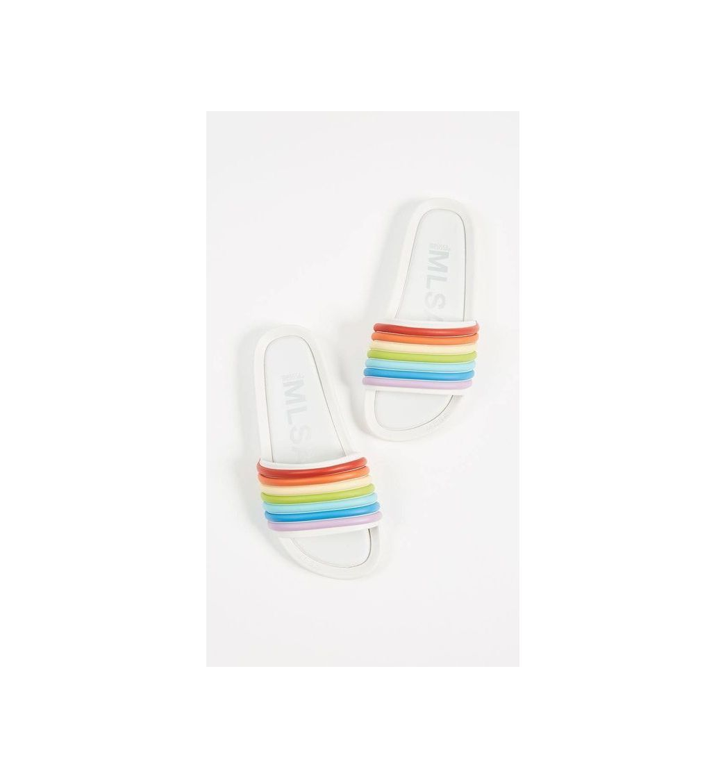 Social Melissa Beach Slide Shine, Zapatillas de Estar por casa para Mujer, Blue