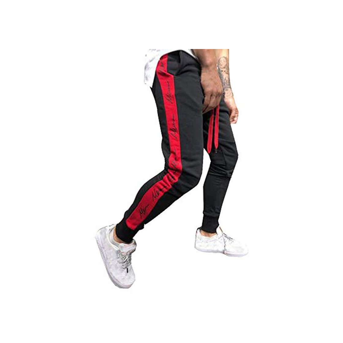 Productos YanHoo Pantalones Deportivos de Hombres y Mujeres Mens Autumn Winter Joggers Patchwork