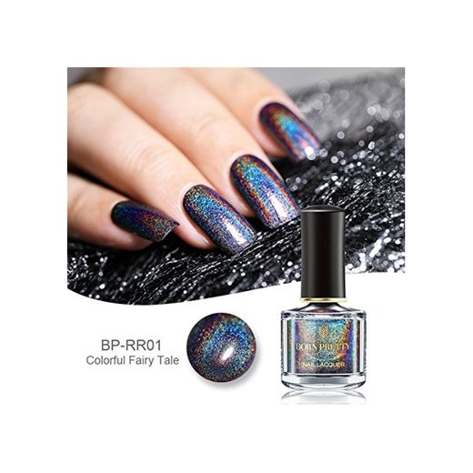 BORN PRETTY 6ml Holographic Holo Glitter Super Shine Nail Art Polish