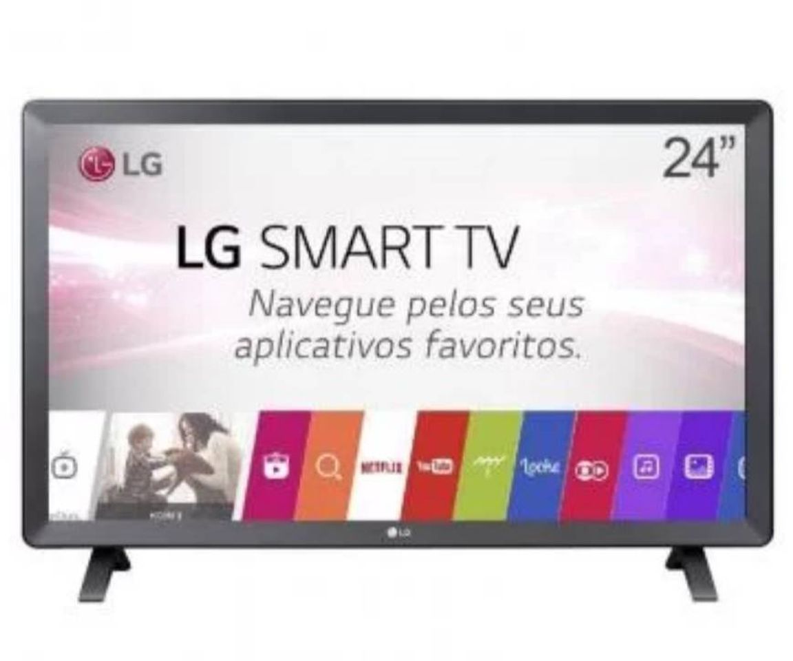 Fashion Smart TV Monitor LG 24" LED Wi-Fi webOS 3.5 DTV Time Machine