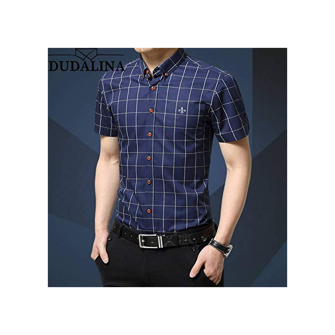 Product GFRBJK Dudalina Plus Size 5XL 2019 Moda de Verano Hombre de Manga