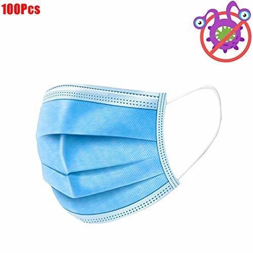 Product EDG 100Pcs Protector Facial desechable de 3 Capas