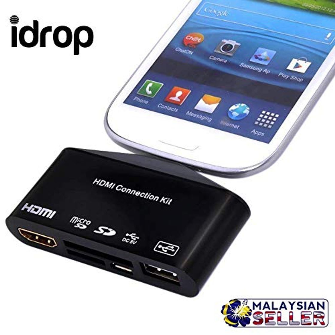 Social iDrop 5 en 1 MHL a HDMI Adaptador Conexión Kit USB OTG