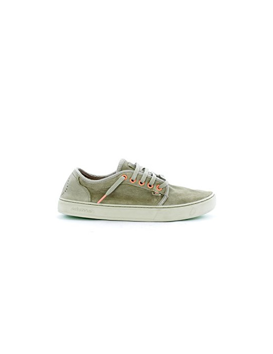 Social Unbekannt - Zapatillas de Piel para Hombre Multicolor Multicolor