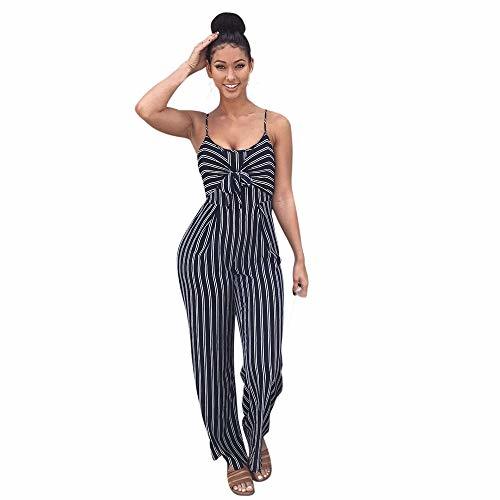 Product RISTHY Mujer Mono Raya Talle Alto Enterizo Jumpsuit Otoño Raya Pantalón con