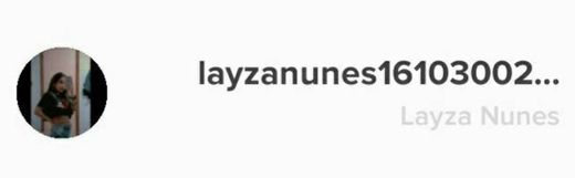 Perfil da @layzanunes