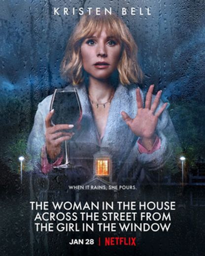 The woman in the house across the street front the girl in the window |Netflix 