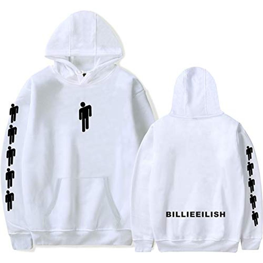 Social Billie Eilish Sudadera con Capucha Unisex Hip-Hop Hoodies Largas Sudadera para Mujer