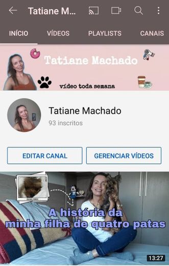 Youtuber Tatiane Machado