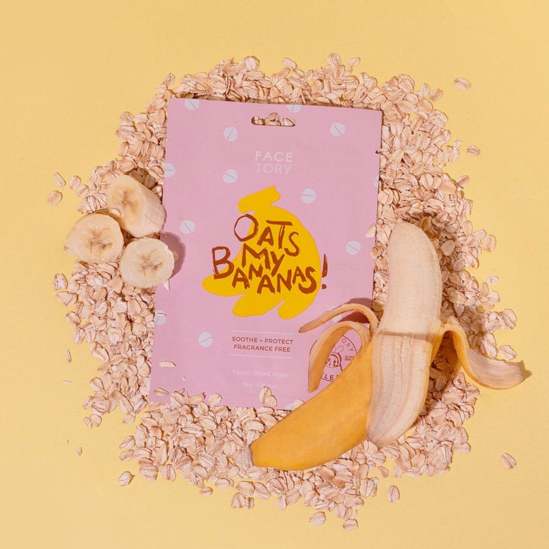 Moda FaceTory Oats My Bananas Sheet Mask