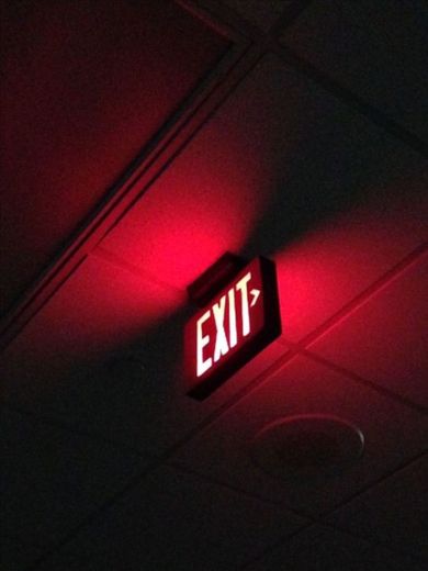 red exit