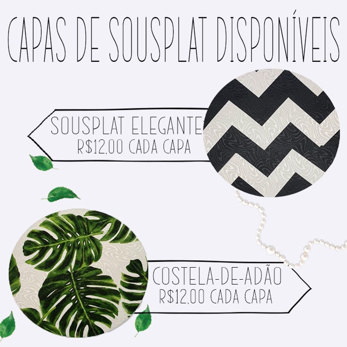 Moda Capa de sousplat