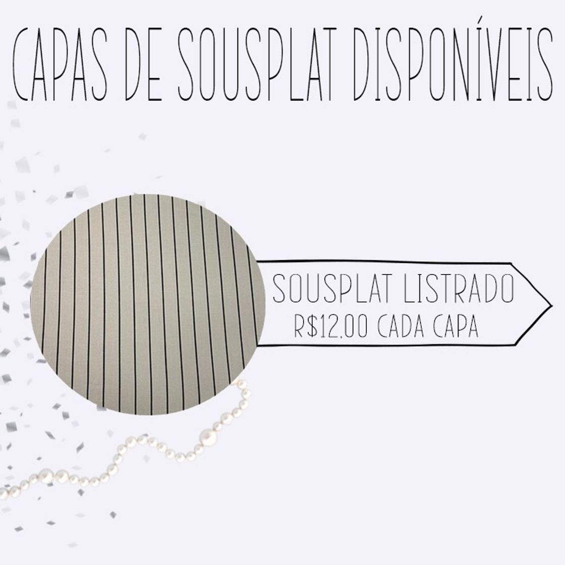 Moda Capa de sousplat