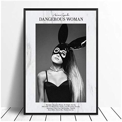 Vscdye Ariana Grande Dangerous Woman Álbum Música Pop Pintura al óleo Póster