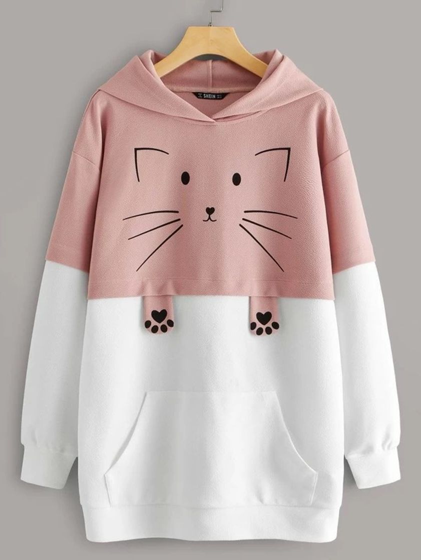 Moda Moletom gatinho 