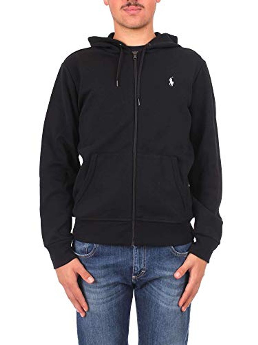 Fashion Polo Ralph Lauren Long Sleeve-Knit, Sudadera con Capucha para Hombre, Negro