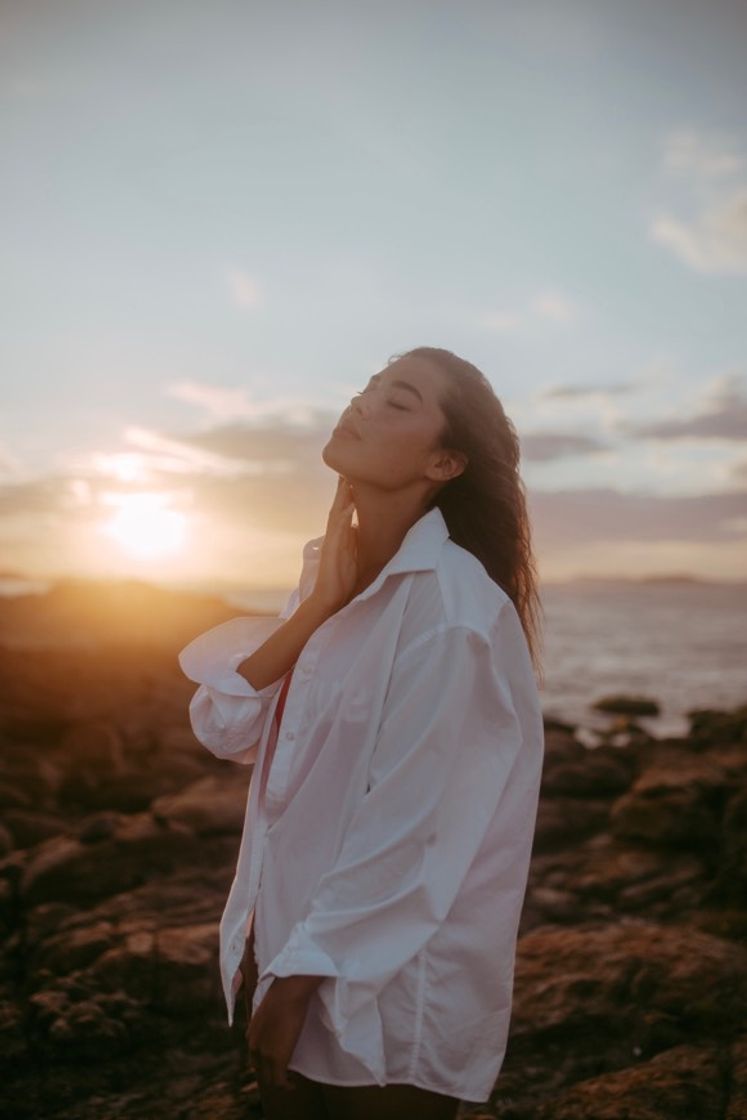 Social Foto no por do sol 