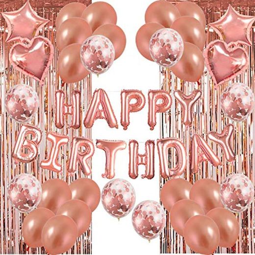 Set 49 Pack de decoraciones para fiestas de globos de cumpleaños de