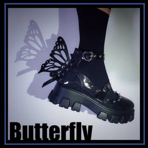zapatos con alas de mariposa 
