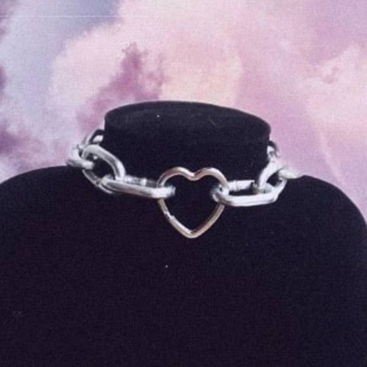 Choker cadena corazón 