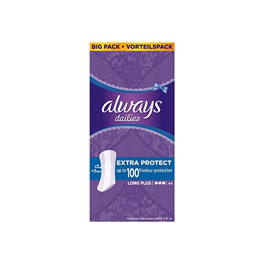 Productos Always Diarios Extralarga Protect Plus protegeslips